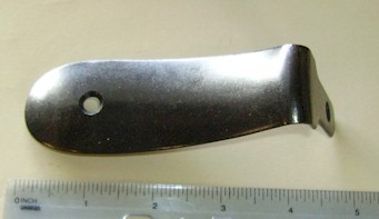 Buttplate Winchester early Carbine metal style Blued - Click Image to Close