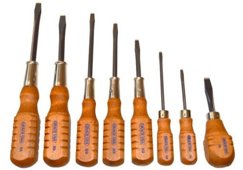 Screwdrivers Grace 8-piece wooden handle set