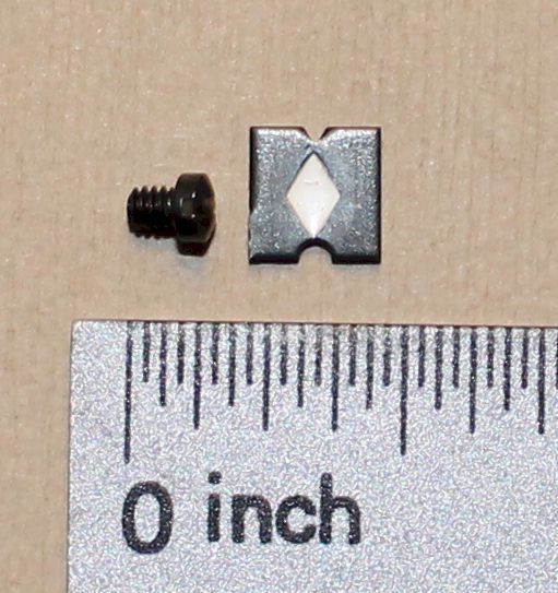Sight - Rear Sight Blade INSERT sight notch and screw - Click Image to Close