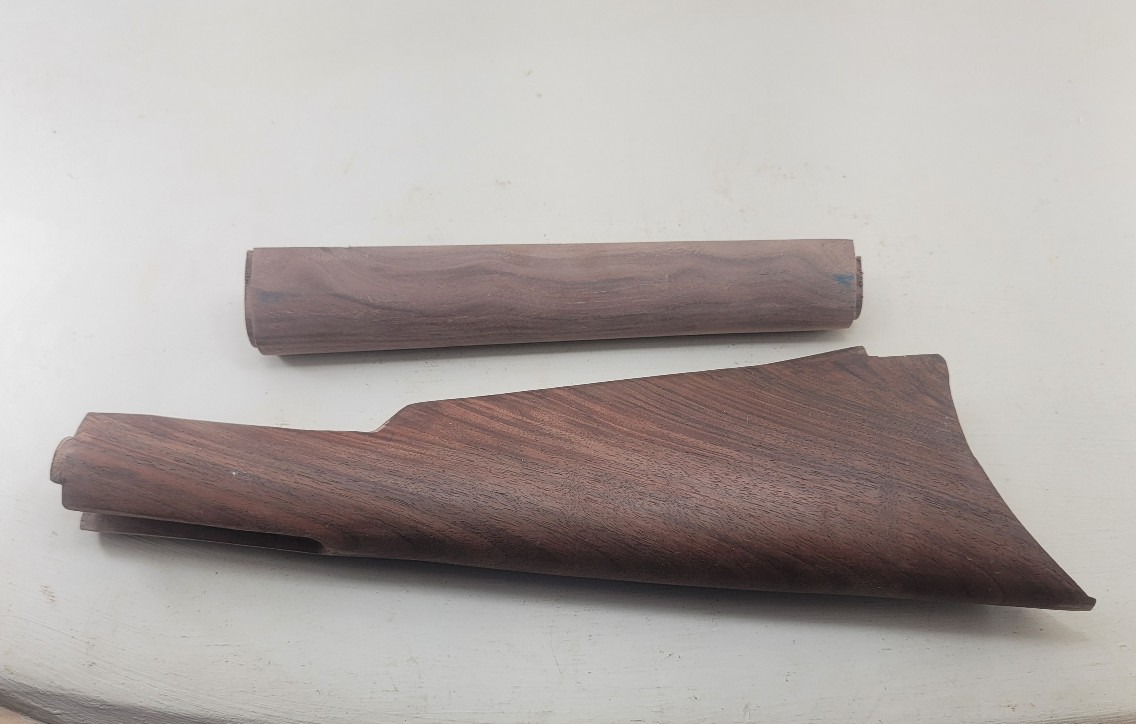 Stock and Forearm set Winchester 1892 and 1894 round barrel RIFLE X+ quality Black Walnut NEW