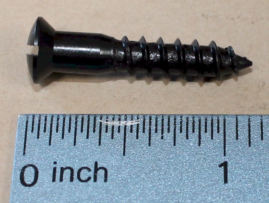 Buttplate screw (SINGLE screw) Winchester 1890, 1873, 1892, 94, 97, Mod 70, 67, 68, 12; Marlin, Remington, Stevens NEW - Click Image to Close