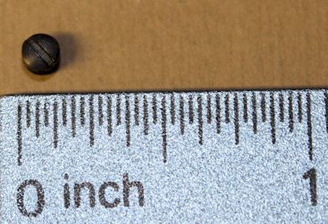 Plug screw POSITIVE STOP BLUED 6-48 receiver / scope holes; Winchester 70 , 1894 pre 64, model 94 post 64 (single screw)
