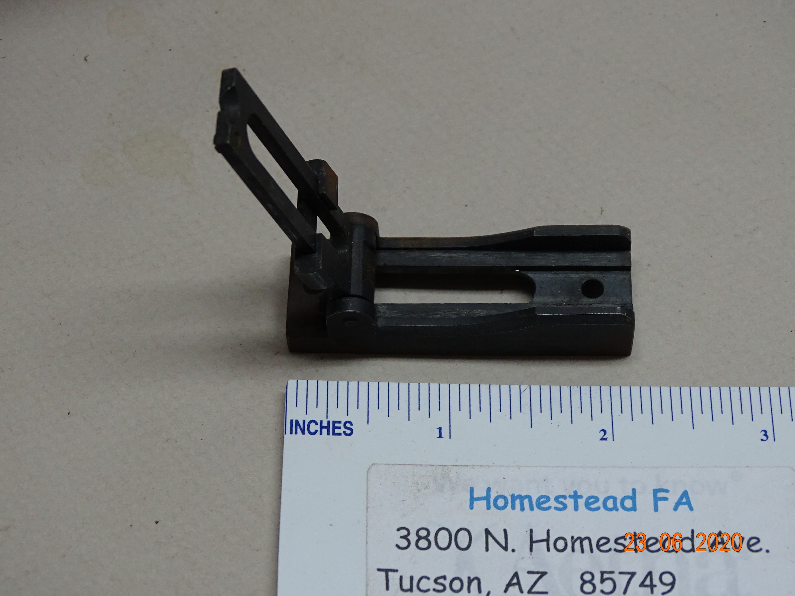Sight - Rear Winchester No. 46A for 1873 and 1892 Musket Ladder sight ORIGINAL