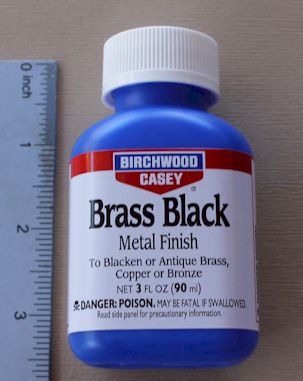 Birchwood Casey Brass Black metal finish