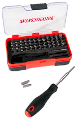 Screwdriver Set Winchester 51 Piece with Hard Case